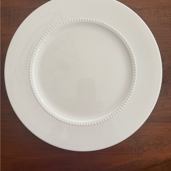 Crate And Barrel White Pearl Fine Bone China Dinner Plate Nikko Japan - Picture 1 of 4